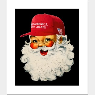 Make Christmas Great Again Trump Christmas - Trump Holiday - MAGA Santa Xmas Posters and Art